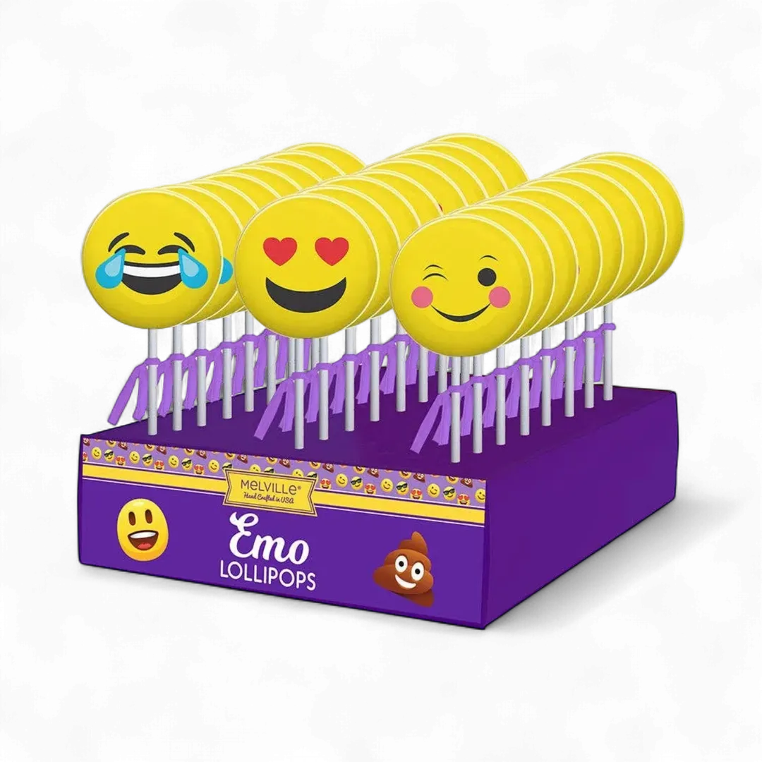 Emoji Lollipops - Assorted