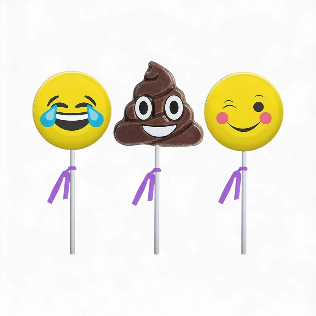 Emoji & Poop Lollipops - Assorted