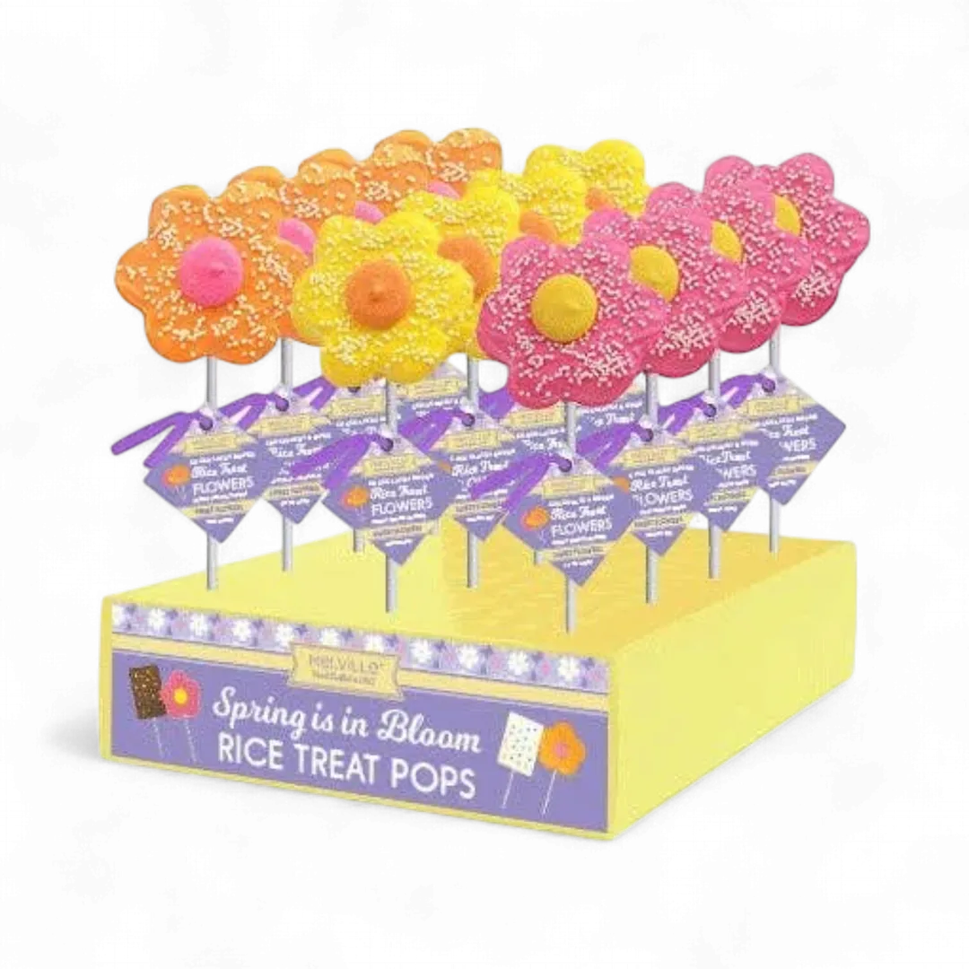 Flower Rice Treat Pops - Assorted