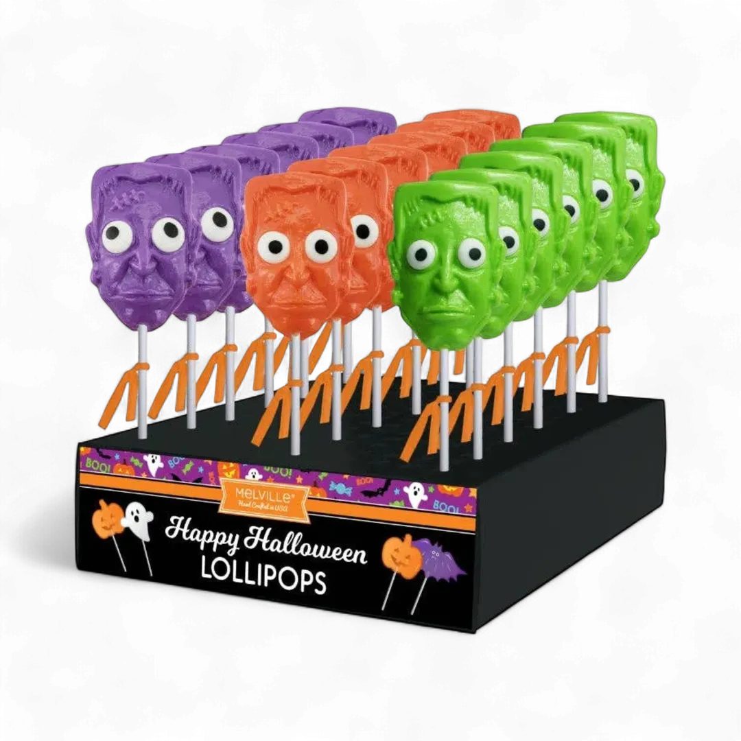 Frankenstein Monster Head Lollipops - Assorted