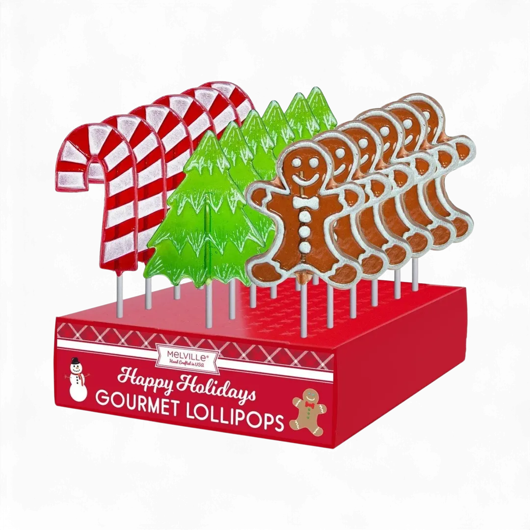 Frosted Holiday Lollipops - Assorted