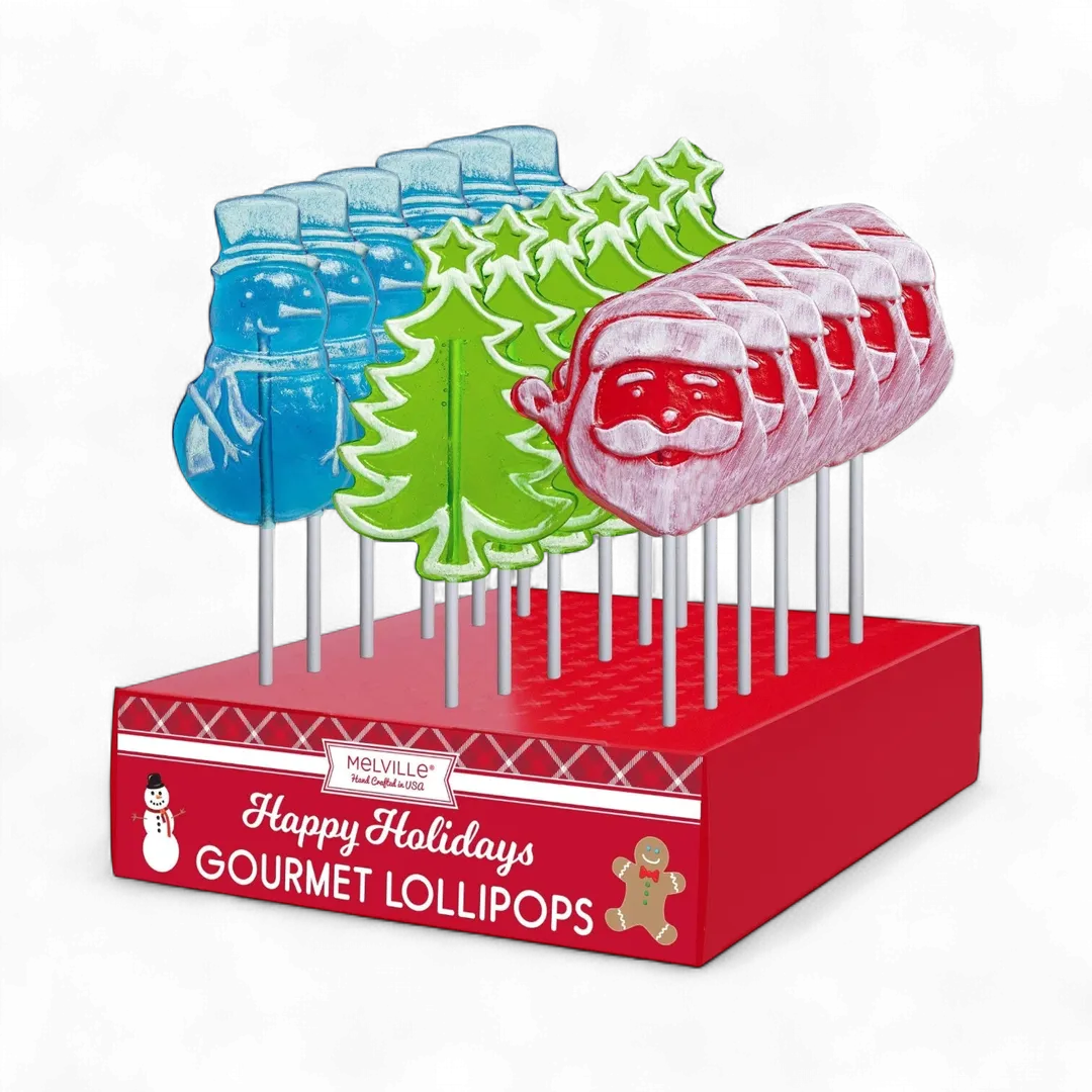 Frosted Holiday Lollipops - Assorted