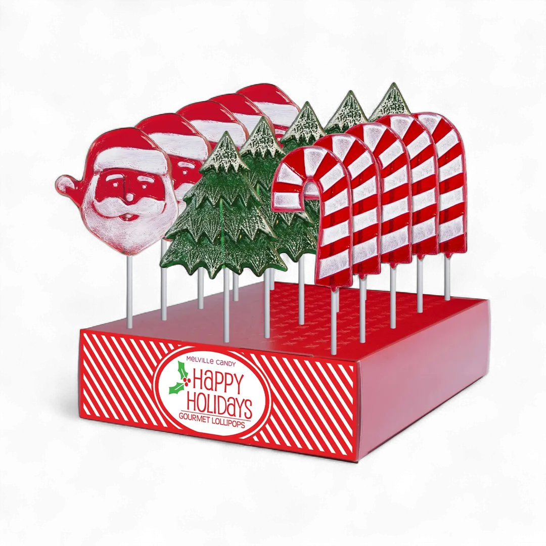 Frosted Holiday Workshop Lollipops - Assorted