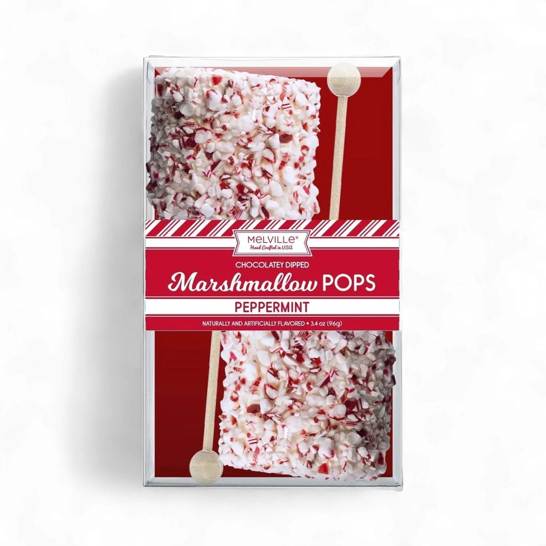 Giant Marshmallow Pops - Peppermint White Chocolate 2ct