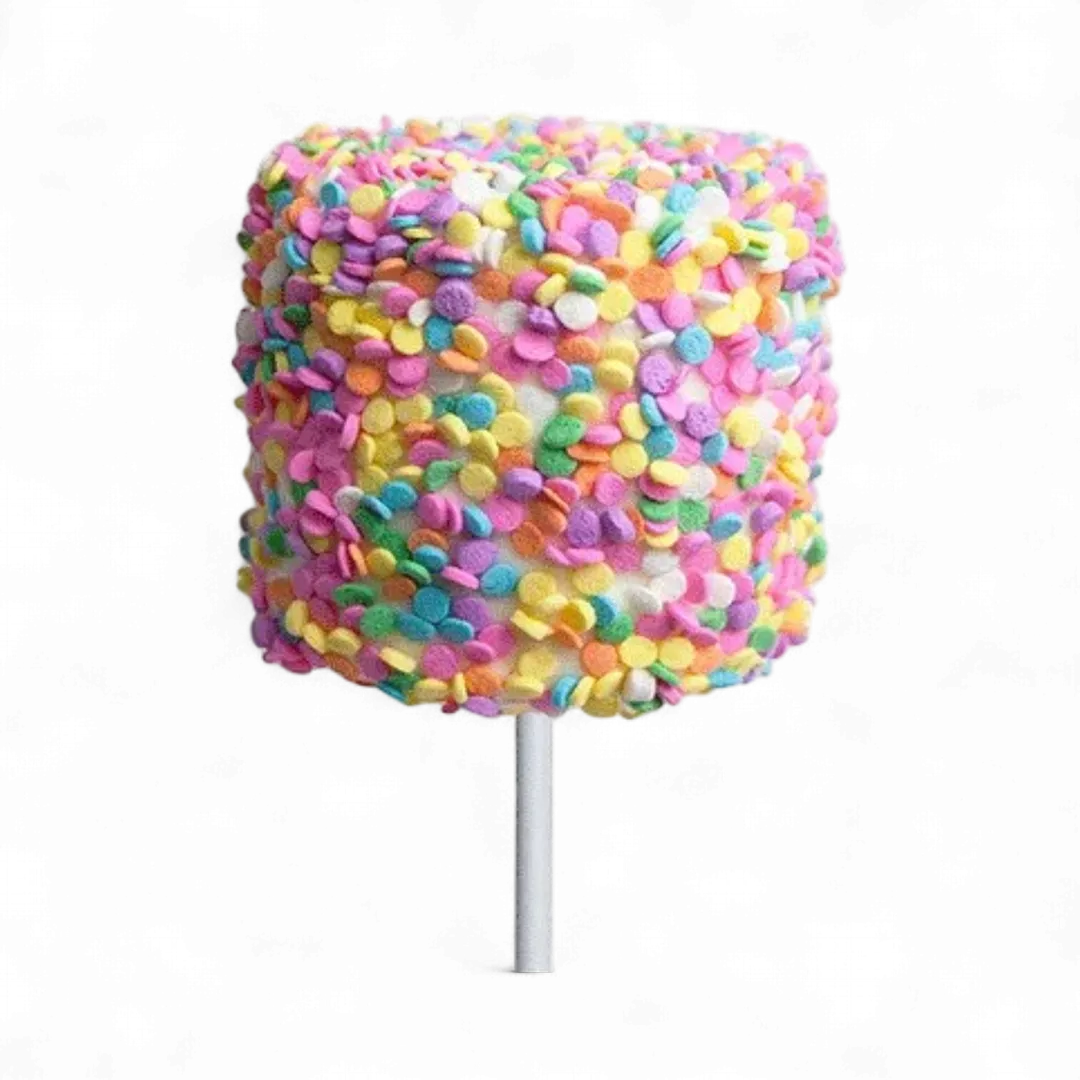 Giant Marshmallow Pops - Spring Confetti Chocolatey - Dipped