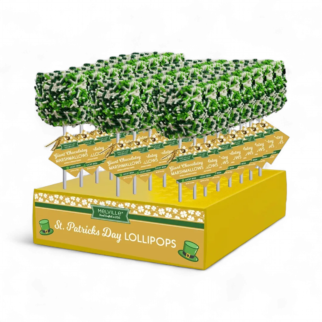 Giant Marshmallow Pops - St. Patrick's Day