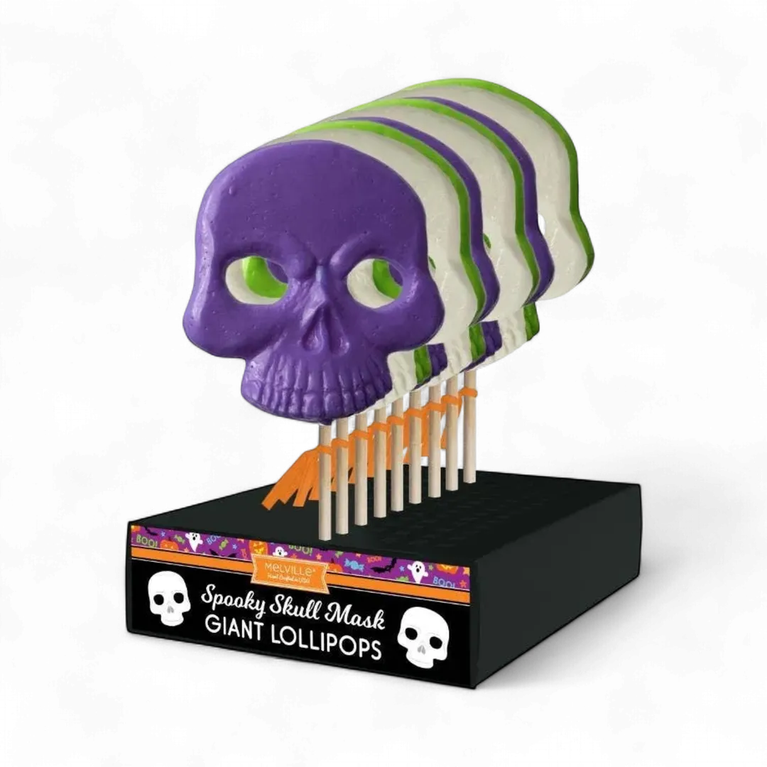 Giant Skull Mask Lollipops - Assorted