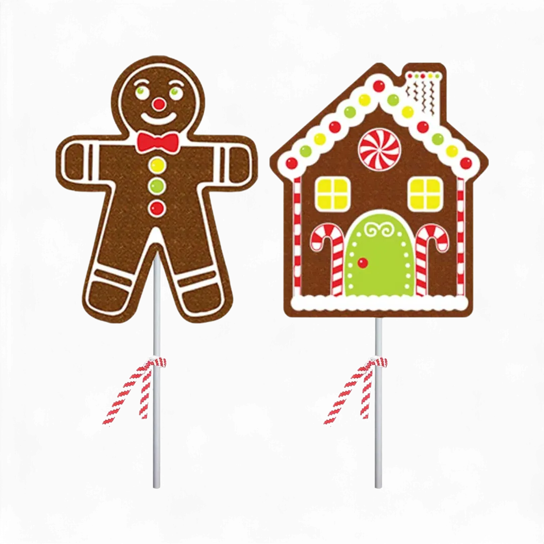Gingerbread Boy & House Lollipops