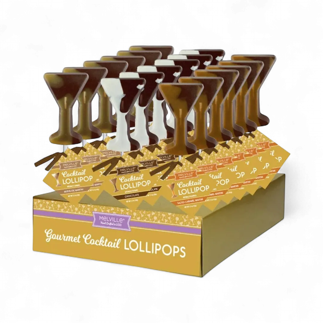 Gourmet Cocktail Lollipops - Assorted Mini Chocolate