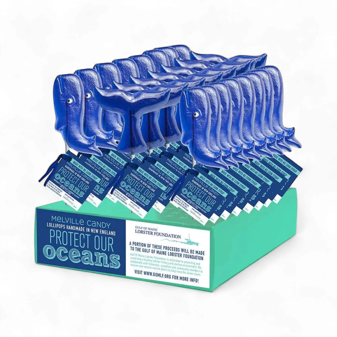 "Gulf of Maine Lobster Foundation" Whale & Whale Tail Lollipops