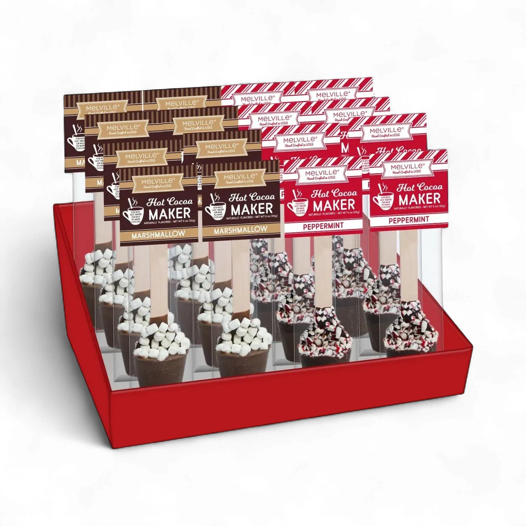 Half/half hot cocoa makers