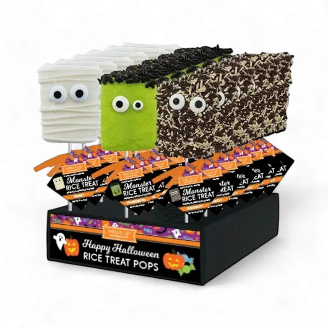Halloween Monster Rice Treat Pops - Assorted