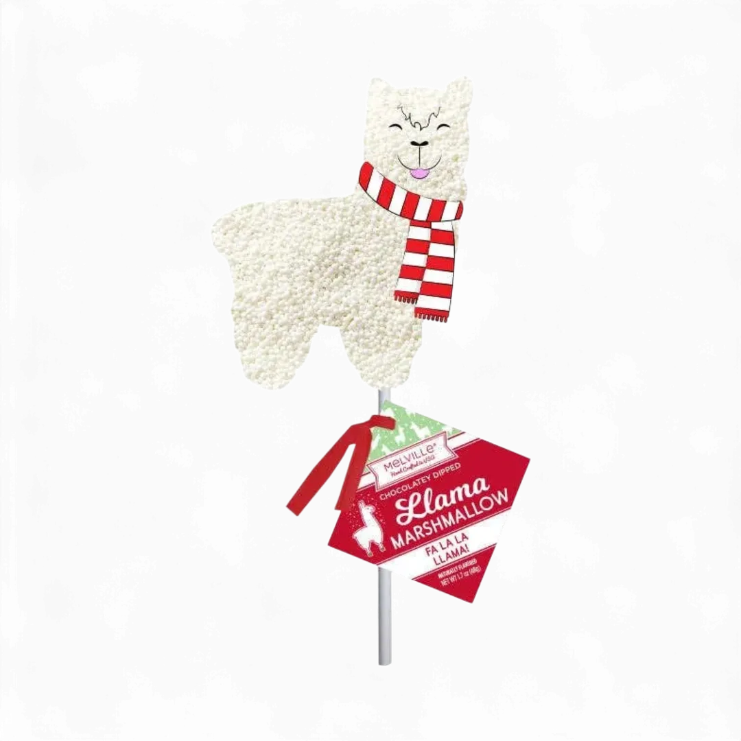 Holiday Llama Marshmallow Pops