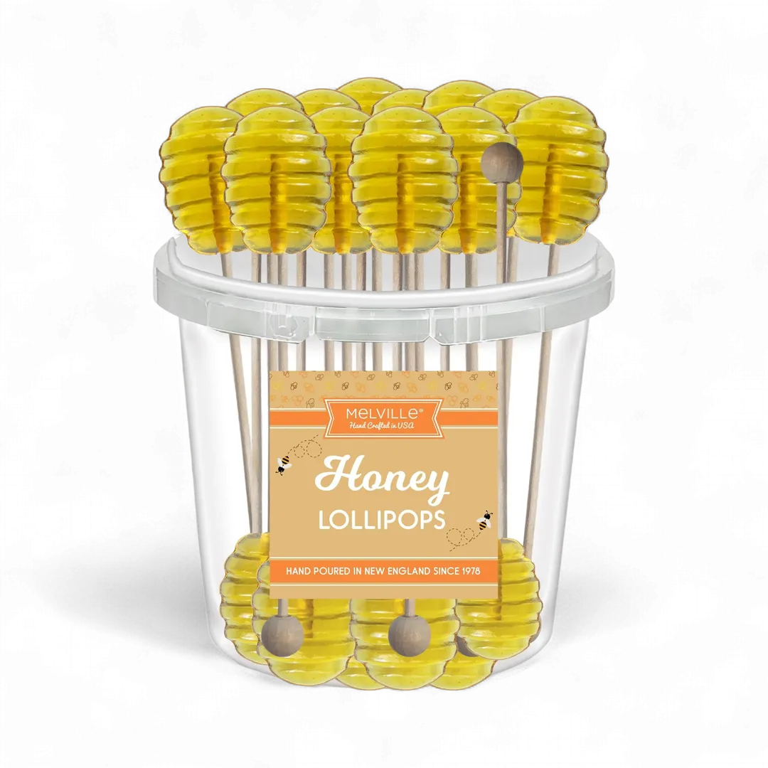 Honey Dipper Honey Lollipops 30ct Bucket