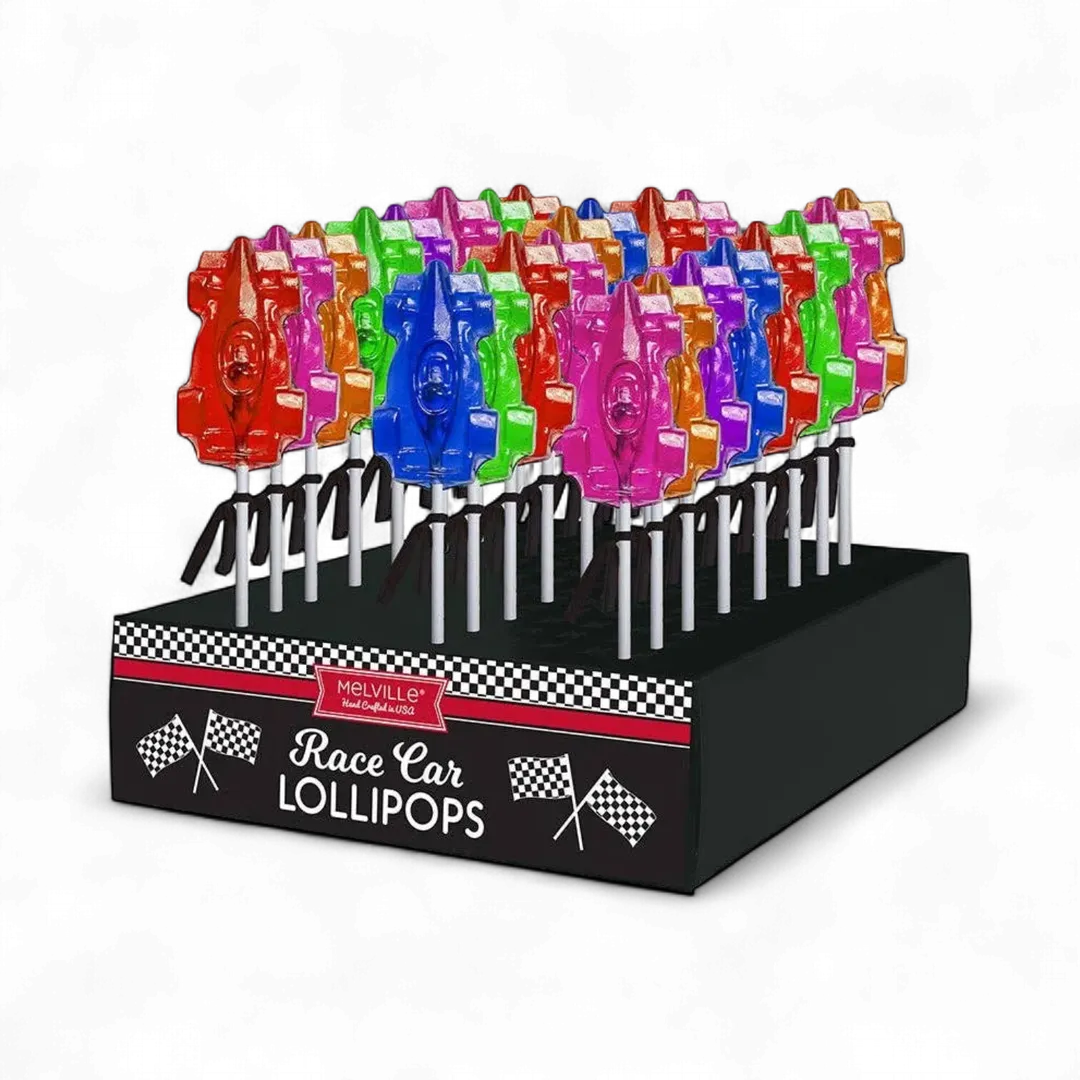 Indy Race Car Lollipops - Assorted
