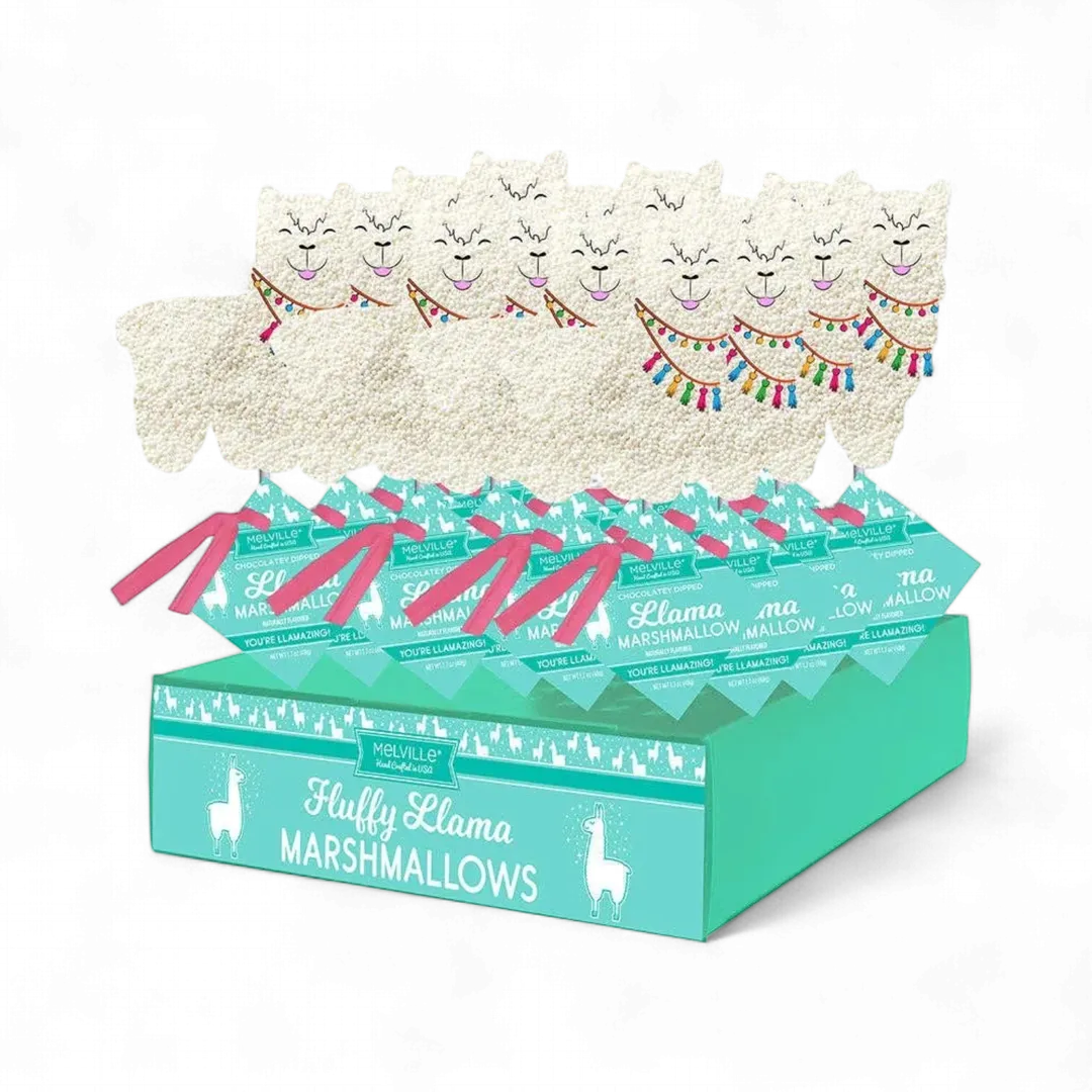 Llama Marshmallow Pops