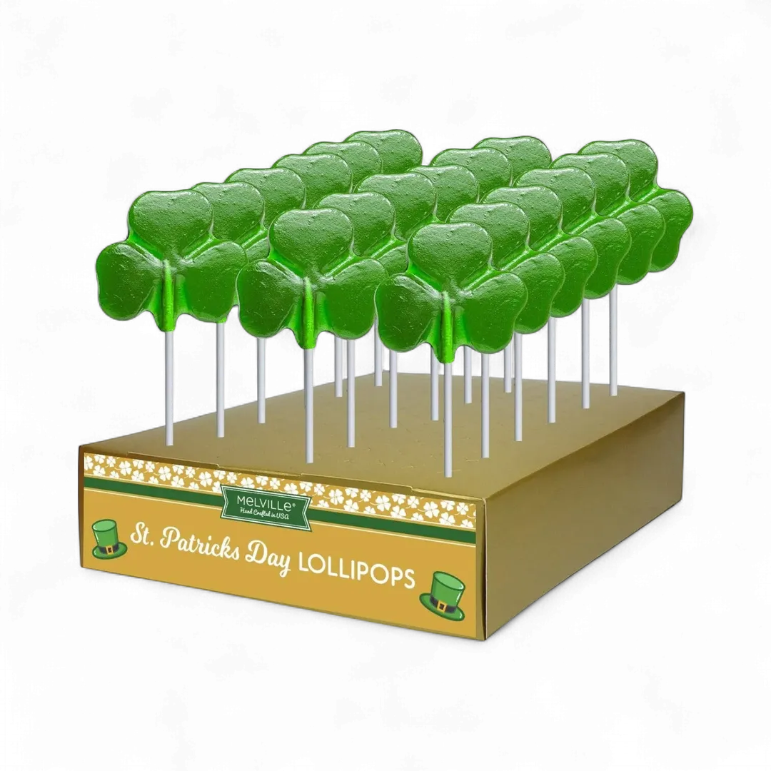 Lucky Shamrock Lollipops