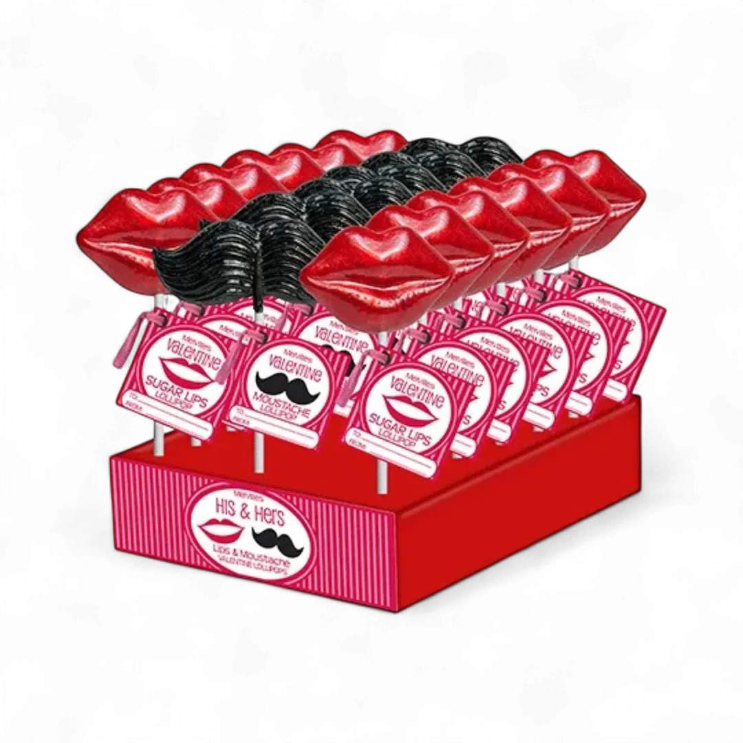 Mustache & Lips Lollipops
