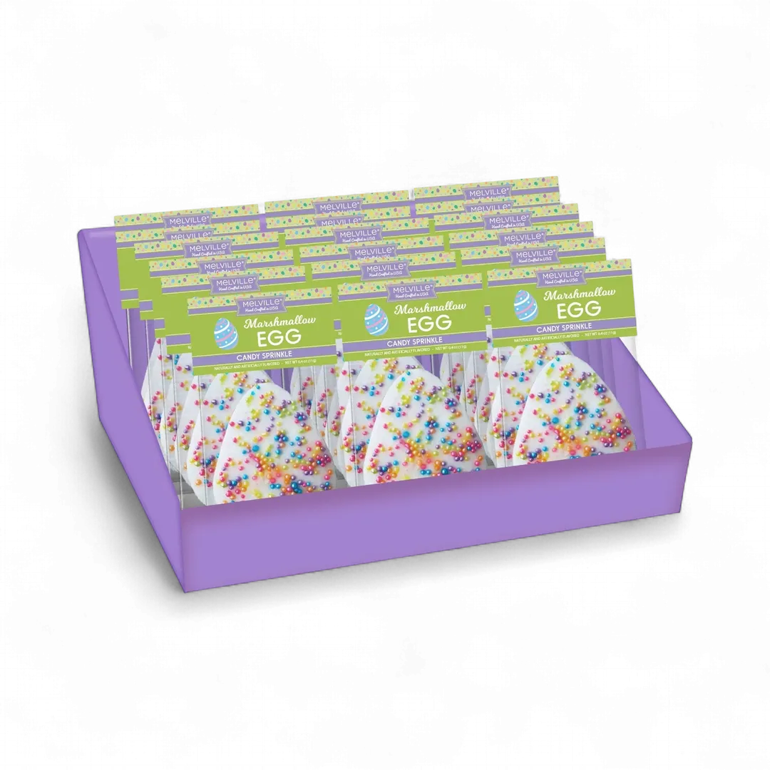Neon Nonpareils Egg Marshmallow Toppers