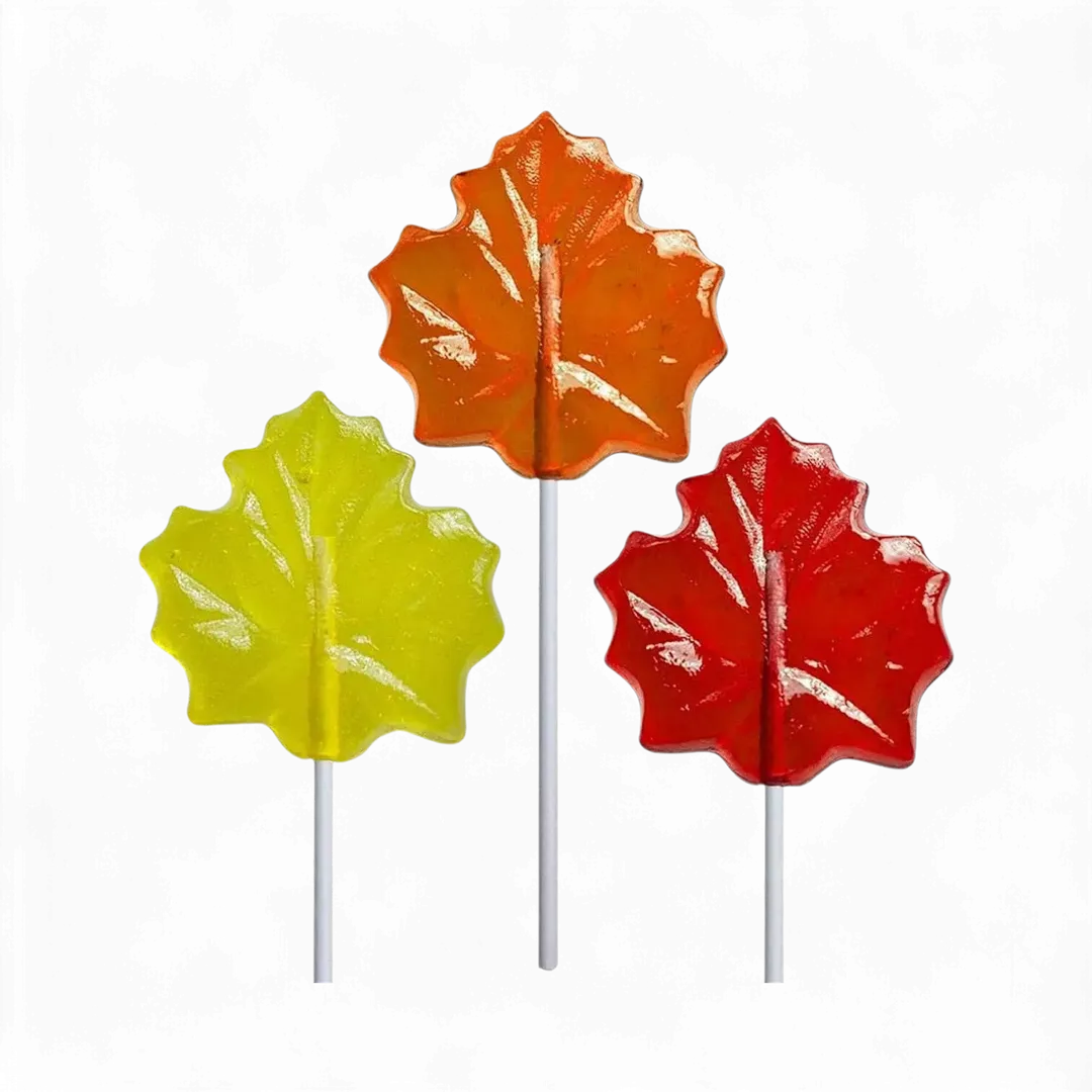 Old Tyme Barley Maple Leaf Asst Lollipops