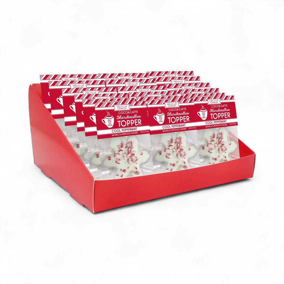 Peppermint Snowflake Marshmallow Toppers