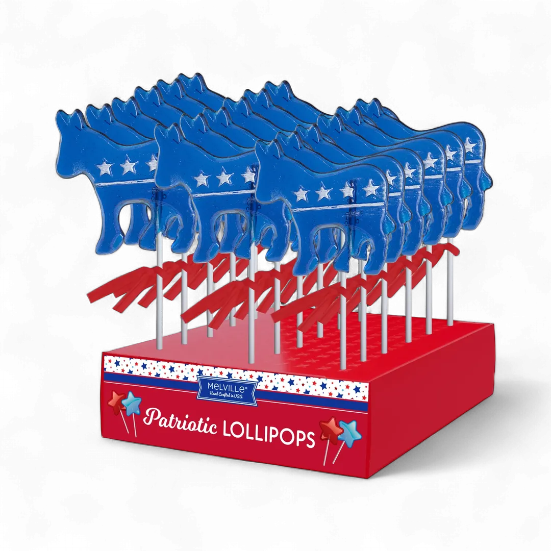 Political Donkey Lollipops