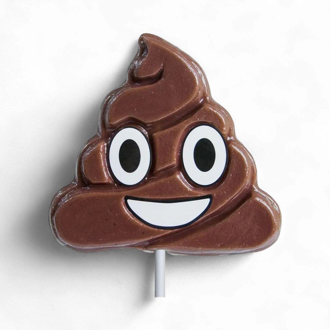 Poop Emoji Lollipops