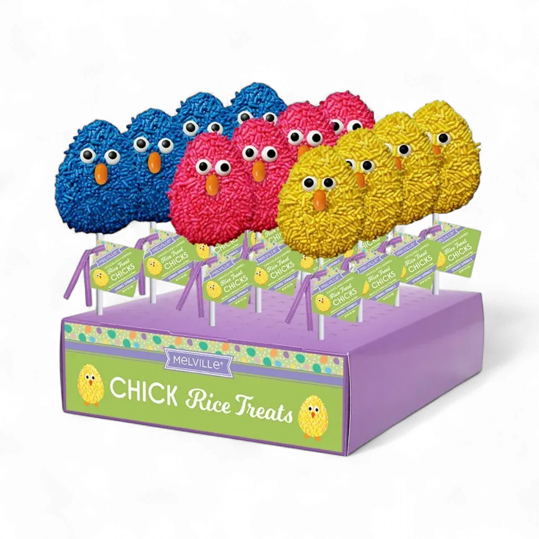 Rice Treat Chick Pops - Assorted