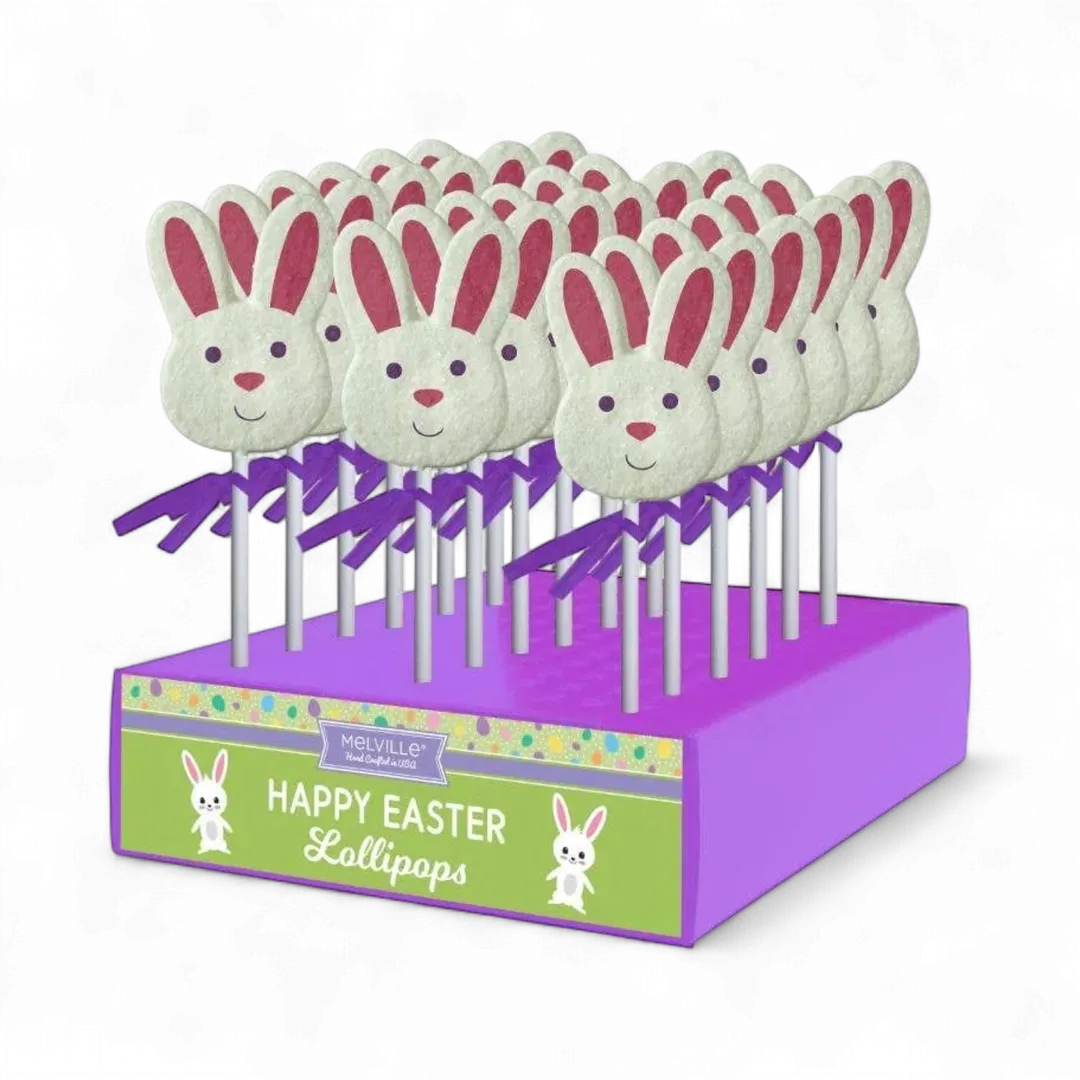 Sanded Bunny Face Lollipops