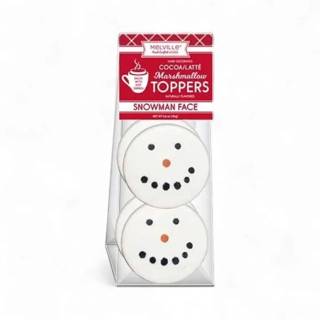 Smiling Snowman Marshmallow Toppers 4ct