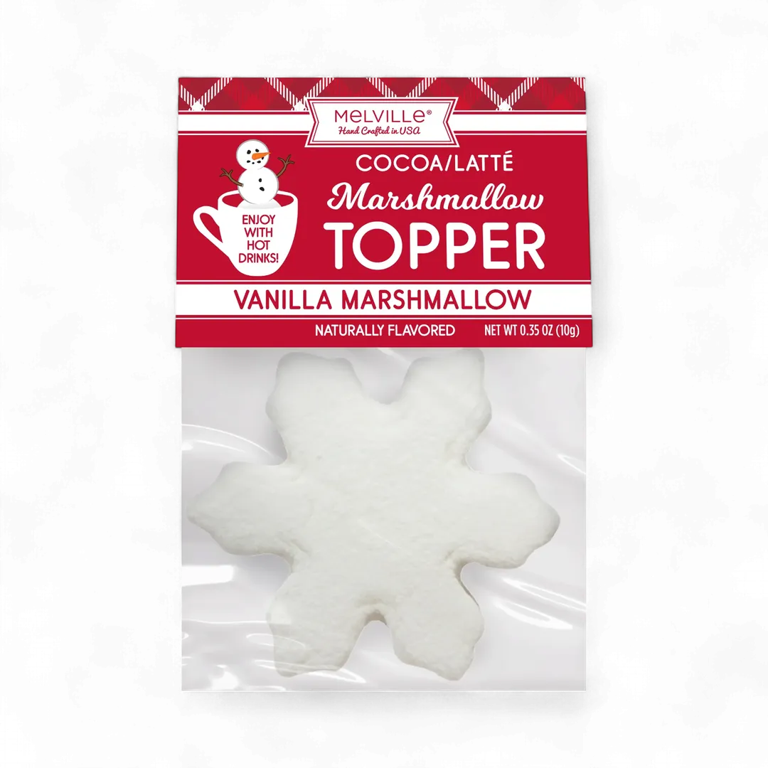 Snowflake Marshmallow Toppers - Plain