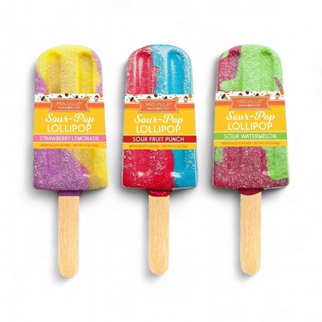 Sour Pop Lollipops - Assorted