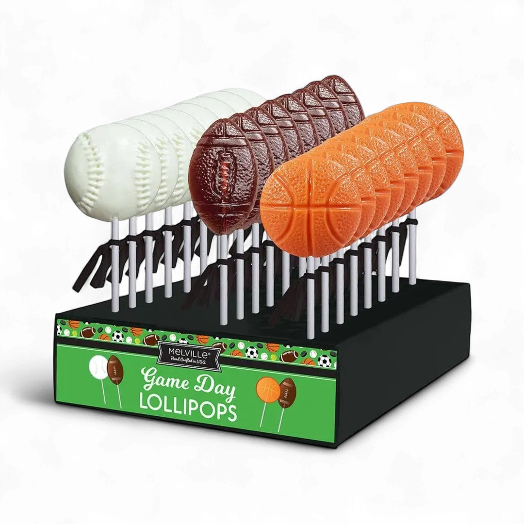 Sports Lollipops - Baseball, Football, Basketball