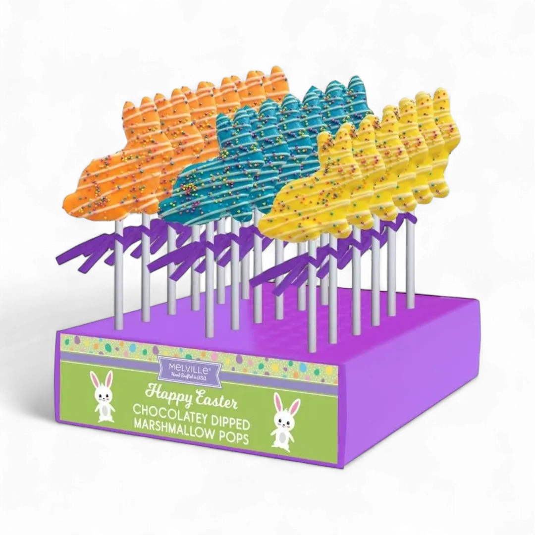 Spring Bunny Marshmallow Pops - Assorted
