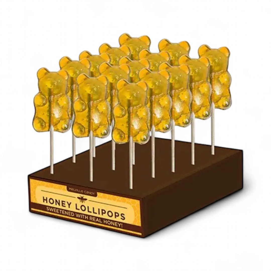 Sugar Bear Honey Lollipops