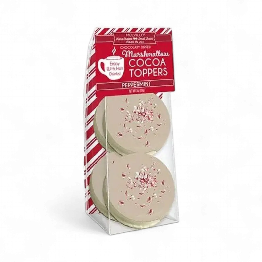 White Chocolatey Peppermint Marshmallow Toppers 4ct Guss...