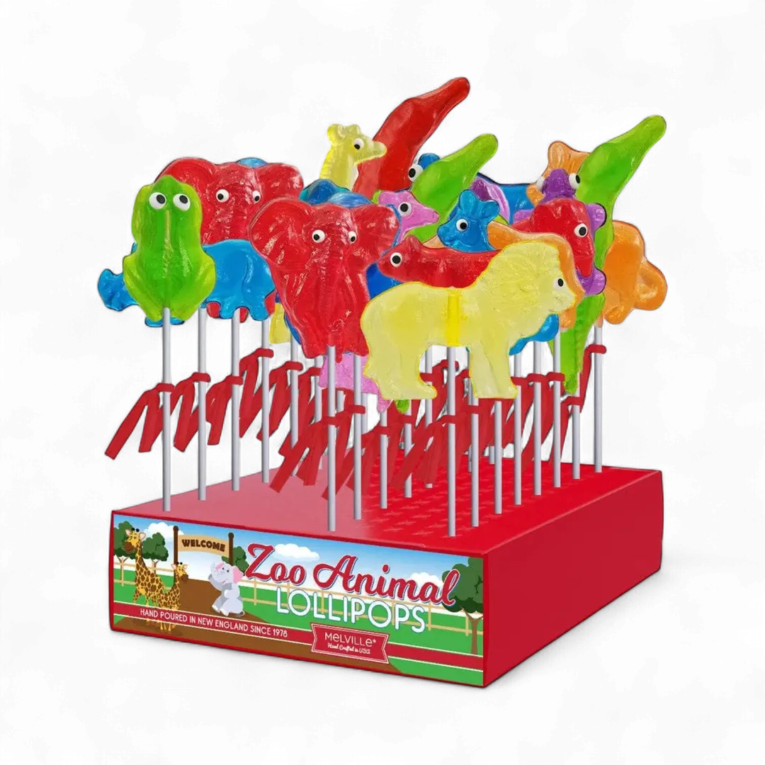 Zoo Animal Lollipops - Assorted