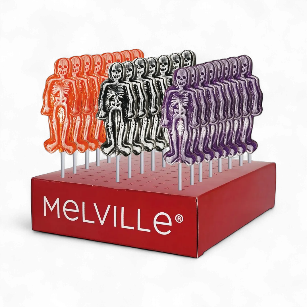 Frosted Skeleton Lollipops - Assorted