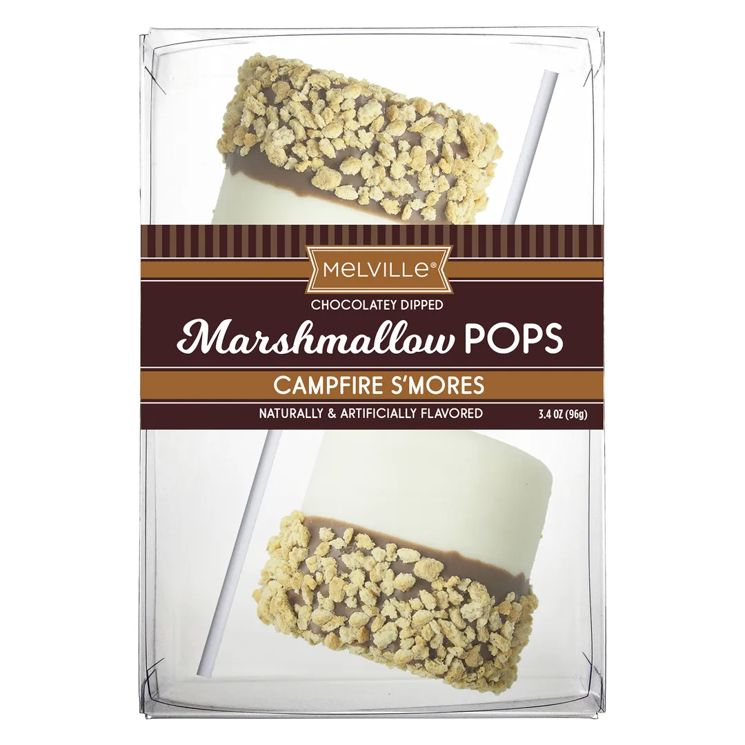 Giant Marshmallow Pops - Graham Cracker S'Mores variant