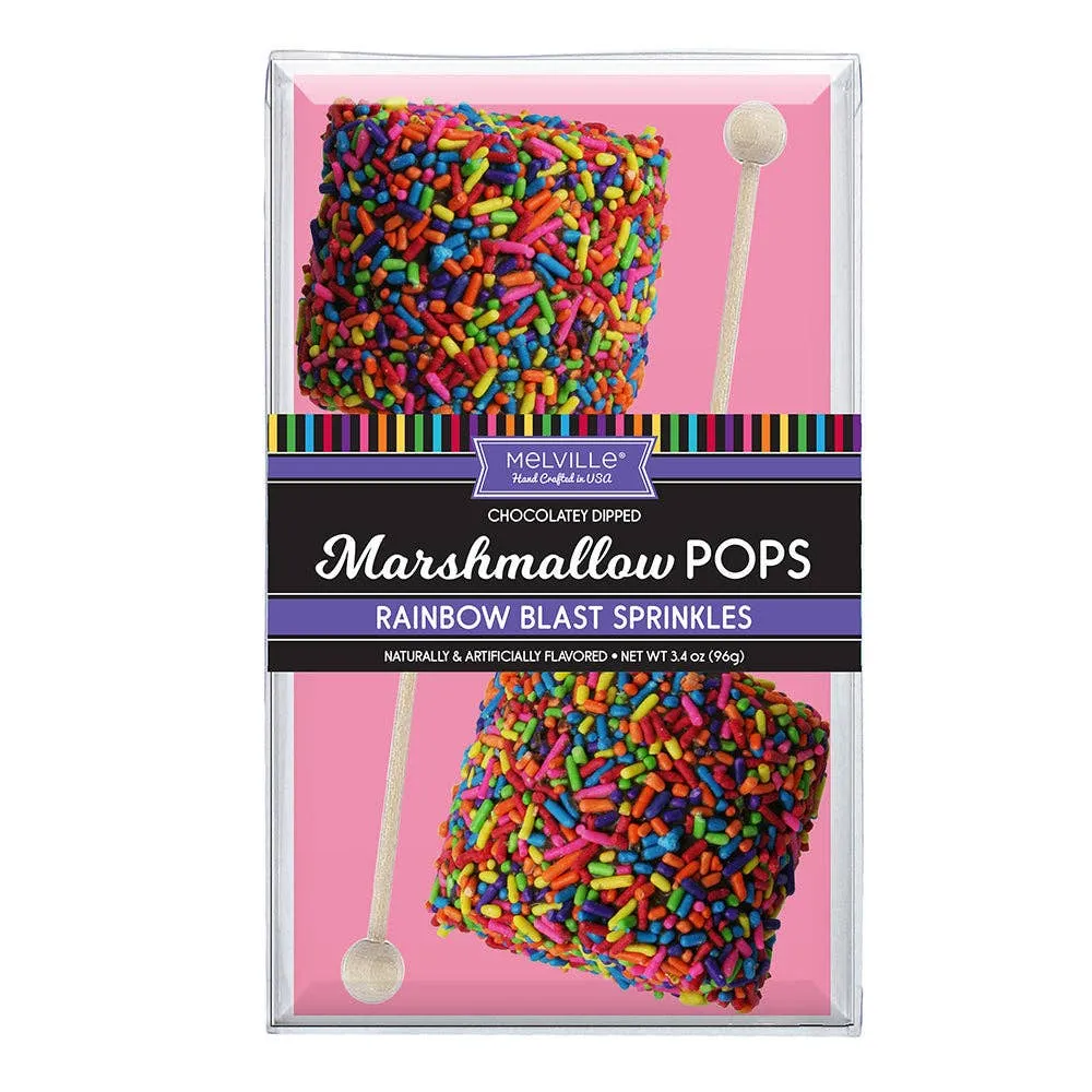 Giant Marshmallow Pops - Rainbow Sprinkle variant