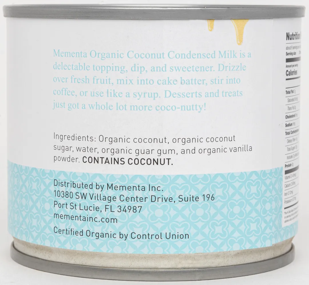 Organic Coconut Condensed Milk - 24 Case Size (Vanilla)