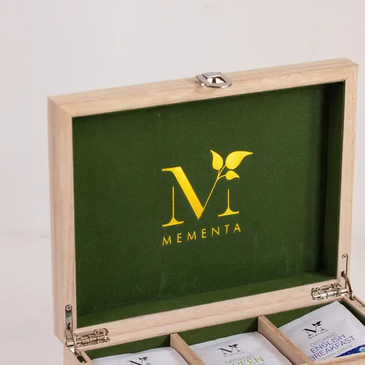 Organic Tea Gift Set - 60 Ceylon Tea Bags in Wooden Chest 