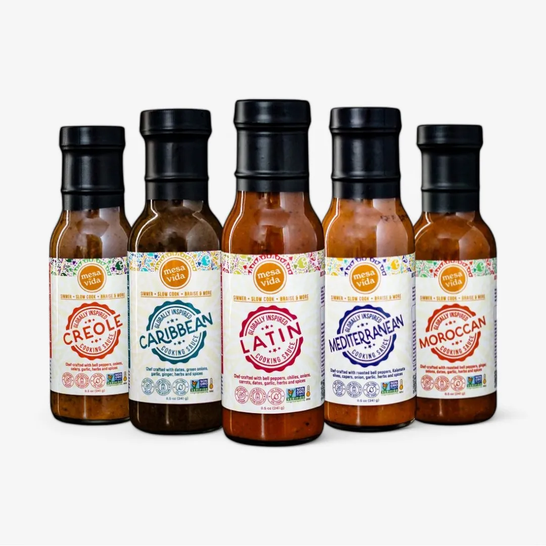 Globally Inspired Cooking Sauce Variety Pack -5 Bottles