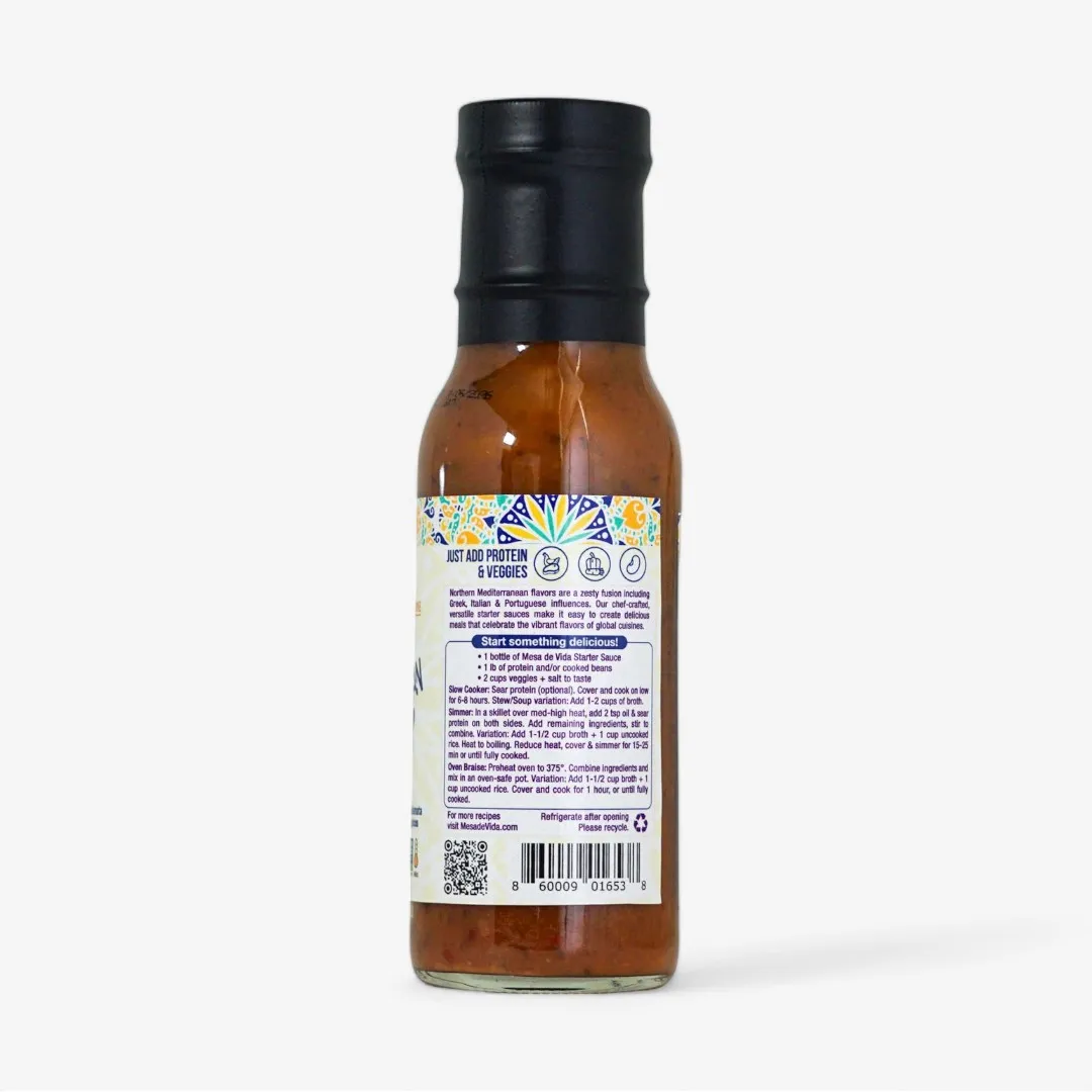 Mediterranean Inspired Cooking Sauce