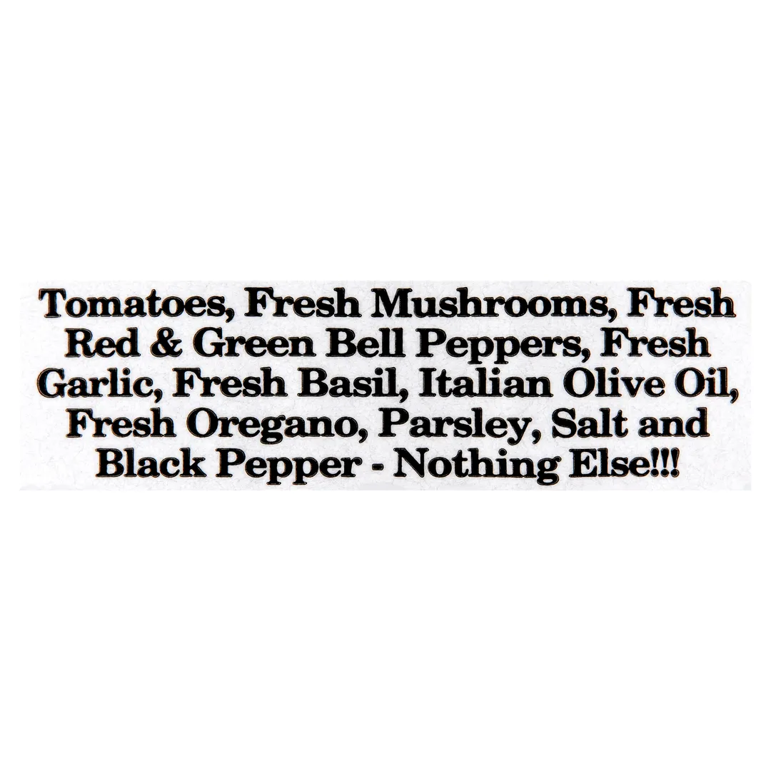 Pepper & Mushroom Pizzaiola Sauce