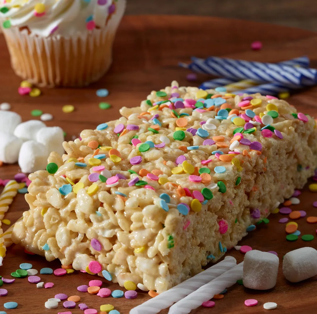 Birthday Cake Crispie Treat