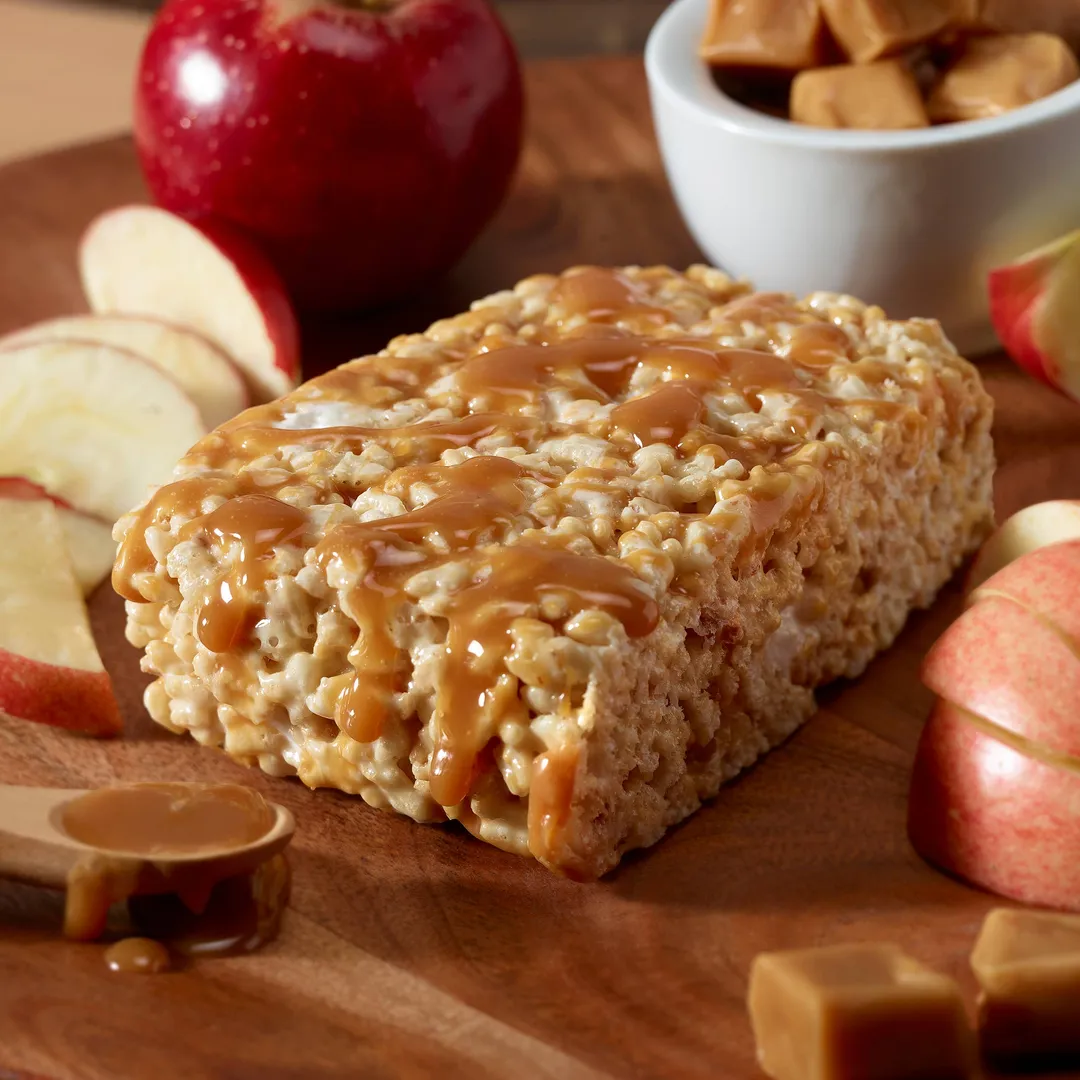Caramel Apple Crispie Treat