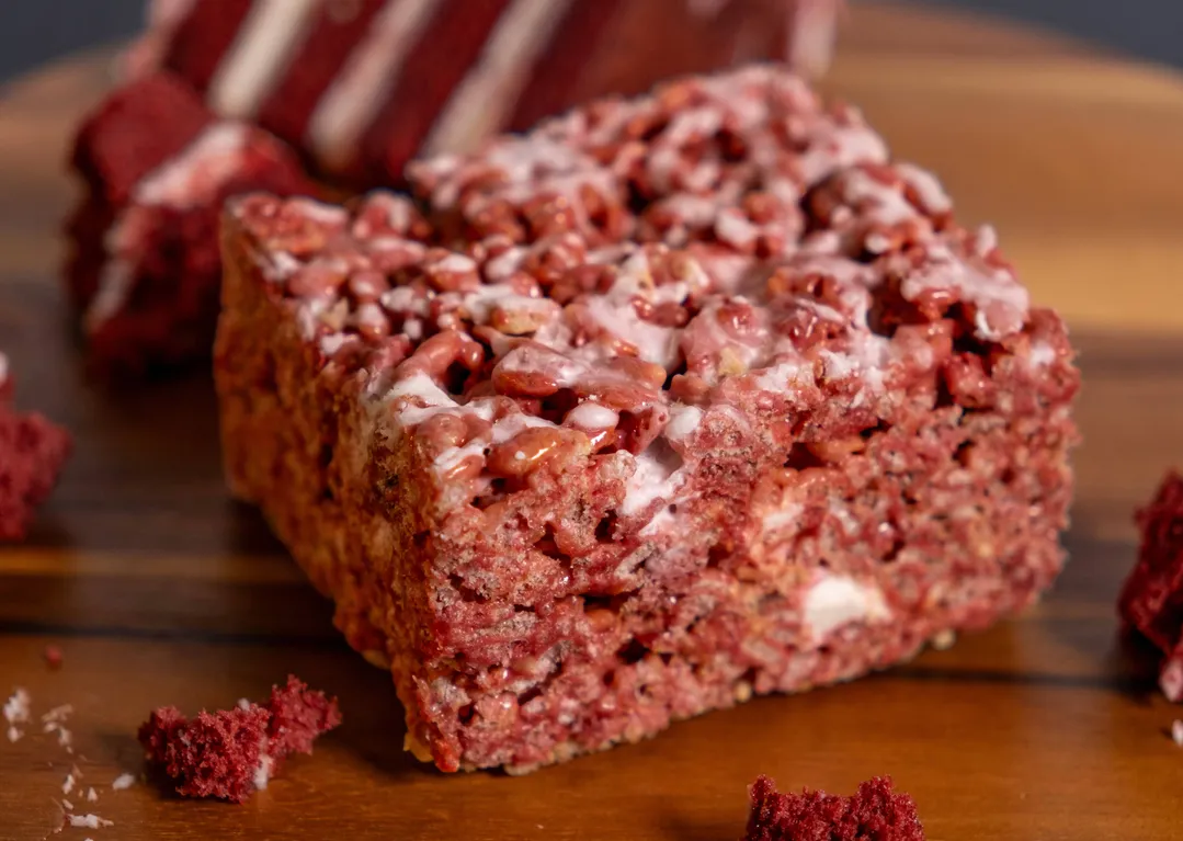 Red Velvet Crispie Treat