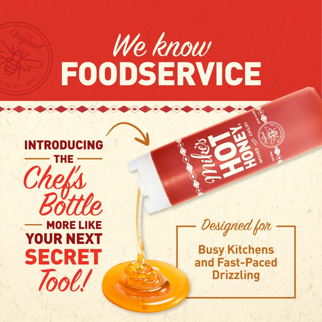 Mike's Hot Honey | Original | Chef's Bottle | 4 x 24 oz 