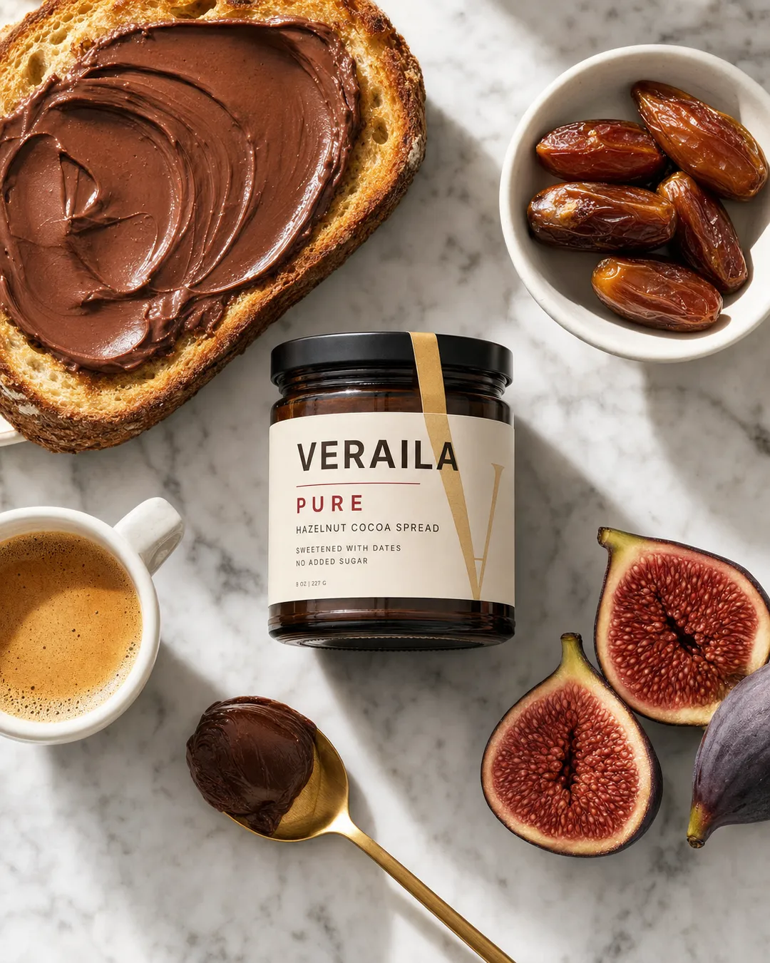 Veraila Pure – No Added Sugar Chocolate Hazelnut Spread